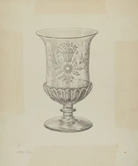 Dana John Prints: Vase, c. 1940. Creator: John Dana