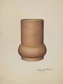 Bashaw Edward Prints: Vase, c. 1941. Creator: Edward Bashaw