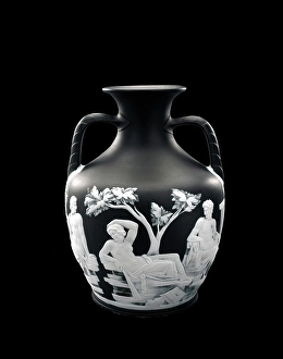 Copy Prints: Vase (copy of Portland vase), about 1790. Creator: Josiah Wedgwood & Sons
