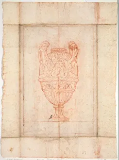 Vase Design for Suite of Vases: Plate 27, 1746. Creator: Jacques Francois Saly (French