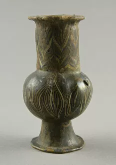 Glass Core Formed Technique Collection: Vase, Egypt, 18th Dynasty (1550-1292 BCE). Creator: Unknown