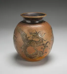 Vase, England, 1894. Creator: Martin Brothers Pottery