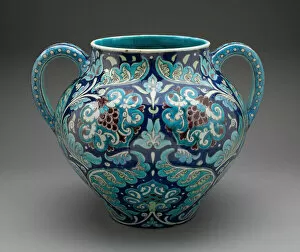 Ence Collection: Vase, England, c. 1885. Creators: William de Morgan, Fred Passenger