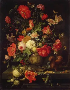 Tulipa Prints: Vase of Flowers, 1660. Creator: Abraham Mignon