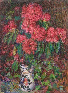 Bunch Of Flowers Prints: Vase of flowers, 1911. Creator: Lionne (Della Leonessa), Enrico (1865-1921)