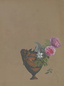 Vase of Flowers, 19th century. Creator: Anon