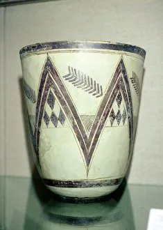 Vase with geometric decoration, Susa, Iran