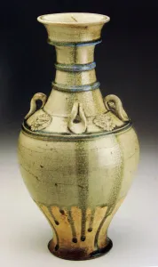 Vase (Hu) with Horizontal Bands, Loop Handles, and Lionlike Medallions Vase (Hu) with Horizontal Bands, Loop Handles, and Lionlike Medallions
