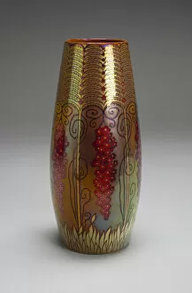 Hungarian Gallery: Vase, Hungary, 1898/1900. Creators: Jozsef Rippl-Ronai, Zsolnay-Pécs