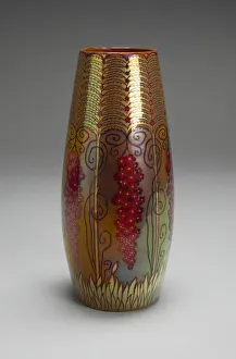 Lead Prints: Vase, Hungary, 1898/1900. Creators: Jozsef Rippl-Ronai, Zsolnay-Pecs