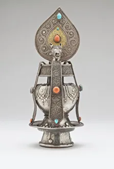 Furnishings Prints: Vase of Immortality with the Head of a Wind-Horse and the Precious Jewel