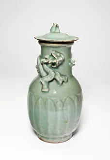 Celadon Gallery: Vase with Lizard, Song dynasty (960-1279). Creator: Unknown