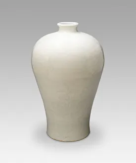 Pomegranate Prints: Vase (Meiping) with Peach, Pomegranate, Peapod, and... Ming dynasty