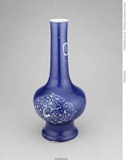Vase with Mock Animal Mask Ring Handles and Hexagonal Panels... Ming or Qing dynasty, c