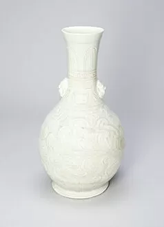 Vase with Ox Masks and Upright and Curling Leaves, Southern Song dynasty (1127-1279)