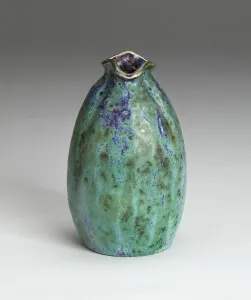 Vase with Pinched Neck, France, c. 1900. Creator: Pierre-Adrien Dalpayrat Vase with Pinched Neck, France, c. 1900. Creator: Pierre-Adrien Dalpayrat