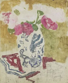 Breitner George Hendrik Prints: Vase with Pink Flowers, c.1880-c.1923. Creator: George Hendrik Breitner
