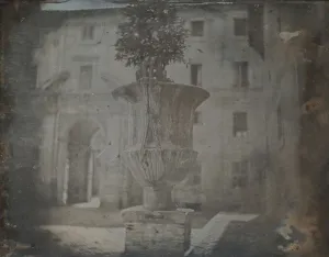 De Prangey Prints: Vase, Santa Cecilia in Trastevere, Rome, 1842. Creator: Joseph Philibert Girault De