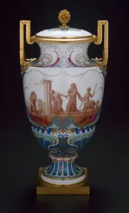 Sevres Prints: Vase, Sevres, 1859 / 60. Creators: Sevres Porcelain Manufactory, Emile Renaud