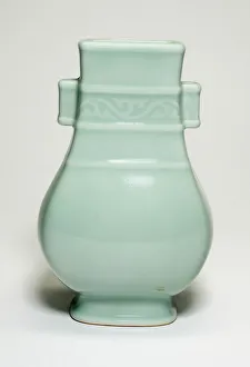 Qianlong Period Prints: Vase in the Shape of an Ancient Bronze Vessel, Qing dynasty, Qianlong reign