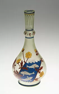Glassworks Collection: Vase, Silesia, c. 1899. Creators: Fritz Heckert Glass Refinery and Glassworks, Otto Thamm