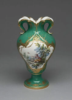 Vase (Vase à oreilles), Sèvres, c. 1756. Creators