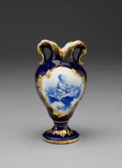 Dark Blue Prints: Vase (Vase aOreilles), Vincennes, c. 1754. Creators