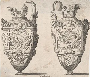 Boyvin Prints: Two Vases, 16th-17th century. Creator: Rene Boyvin