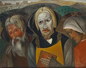 Smuta Gallery: Vasili Kachalov as Tsar Fyodor Ioannovich, 1923. Artist: Grigoriev, Boris Dmitryevich (1886-1939)