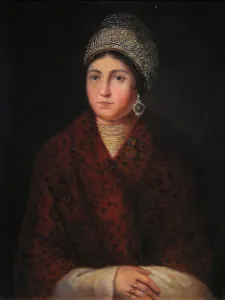 Suffer Prints: Vasilisa Kozhina, 1813. Artist: Smirnov, Alexander F. (Early 19th cen. )