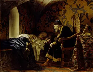 Images Dated 13th June 2013: Vasilisa Melentyevna and Tsar Ivan the Terrible, 1875. Artist: Sedov