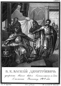 Chorikov Prints: Vasily I of Moscow accuses Yuri Svyatoslavich