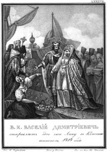 Chorikov Prints: Vasily I of Moscow sends his daughter Anna to Constantinople