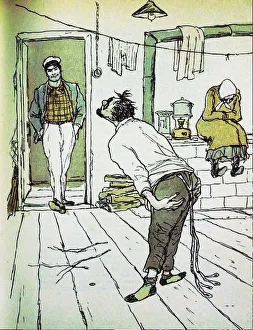 Petrov Prints: Vasisualy Lokhankin. Illustration for the novel The Little Golden Calf by Ilf