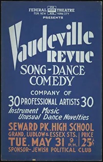 Vaudeville Theatre Prints: Vaudeville Revue, New York, [1930s]. Creator: Unknown