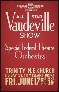 Academy Prints: Vaudeville Show, New York, [1930s]. Creator: Unknown