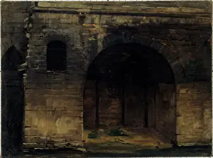Hotel Prints: Vaults of the Hotel-Dieu in 1874, (1874). Creator: Lucien Etienne Melingue