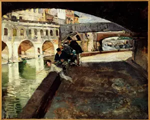 Hotel Prints: Vaults of the Hotel-Dieu, c1880. Creator: Emile Antoine Guillier