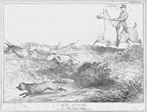 Vaux Hunting, or the Newest Version of Tally Ho!, 1834. Creator: John Doyle