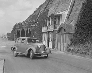 Madeira Drive Prints: Vauxhall 14-6 of GL Boughton competing in the RAC Rally, Madeira Drive, Brighton, 1939