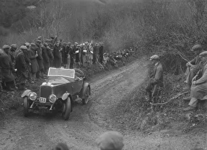 Vauxhall 30 / 98 of E Long competing in the MCC Lands End Trial, 1935. Artist: Bill Brunell