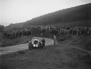 Bend Prints: Vauxhall 30-98 of Humphrey Cook off the road at the Caerphilly Hillclimb, Wales, 1922