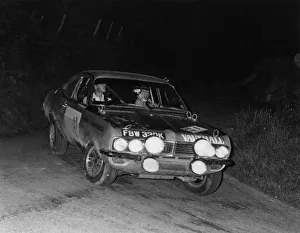 Williams Prints: Vauxhall Firenza, Barrie Williams on Peak Revs Rally 1972. Creator: Unknown