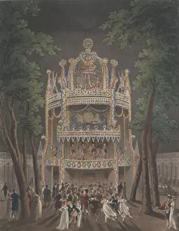 Lambeth Gallery: Vauxhall Garden, 1809. 1809. Creators: Thomas Rowlandson, J