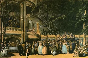 Rowlandson Collection: Vauxhall Gardens, Lambeth, c1785, (1942). Creators: Robert Pollard, Francis Jukes