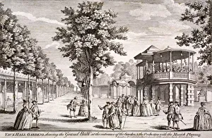 Samuel Wale Prints: Vauxhall Gardens, Lambeth, London, c1751