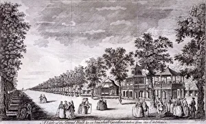 Rooker Gallery: Vauxhall Gardens, Lambeth, London, c1752. Artist: Edward Rooker