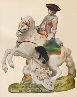 Vauxhall Porcelain figure, probably representing Ferdinand, Duke of Brunswick, c1755-60