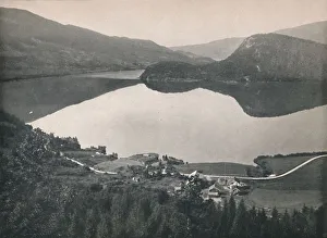 Sloping Prints: Ved Haverstingstunnelen, Bergensbanen, 1914. Creator: Unknown