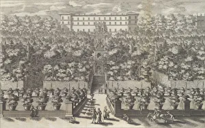 Villa Deste Prints: Veduta del Palazzo dal Piano del Giardino con le sue Fontane... 1691 or after